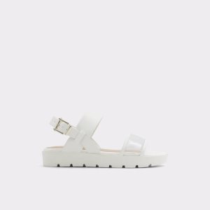 White Aldo Hailey Flat Sandal - Lug Sole Sandals | 70QFXEMSV