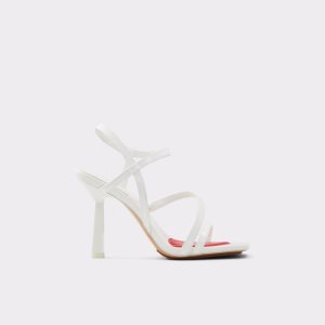 White Aldo Luvly Strappy High Sandal - Stiletto Heels | 90NIZSXOY