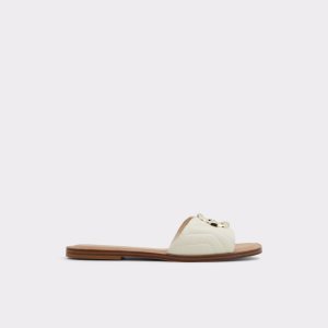 White Aldo Qelajar Slide Sandal Sandals | 49CUDYEWV