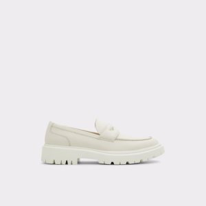 White / Beige Aldo Bigthink Loafers | 80ZPIUQME