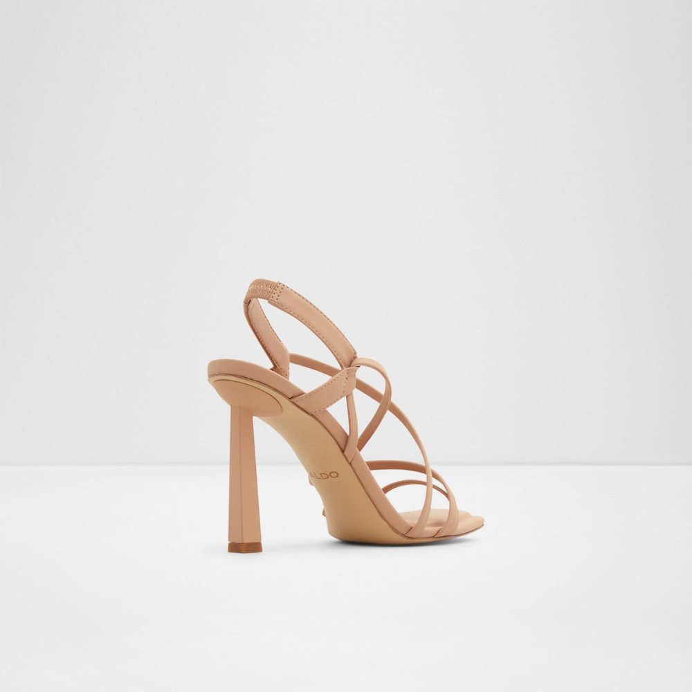 Beige Aldo Amilia Strappy Heeled Sandal Sandals | 20AFPZNRM