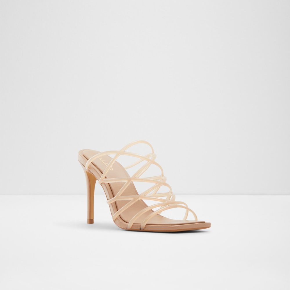 Beige Aldo Brigette Strappy Heeled Sandal - Stiletto Sandals | 40SWECRZL