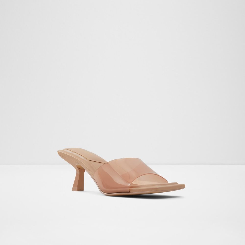 Beige Aldo Cassilia Heeled Mule - Stiletto Heels | 65RHZOBGF