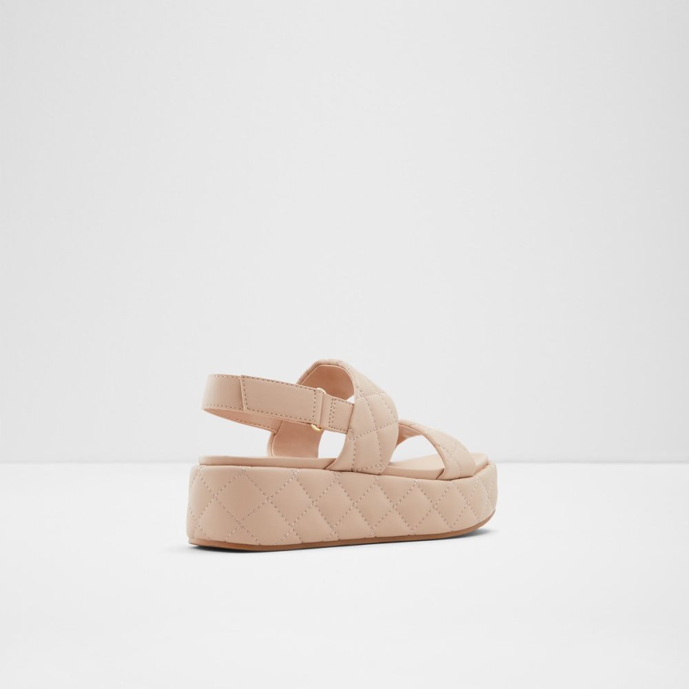 Beige Aldo Cossette Wedge Sandal - Flatform Sandals | 35YEANTMD