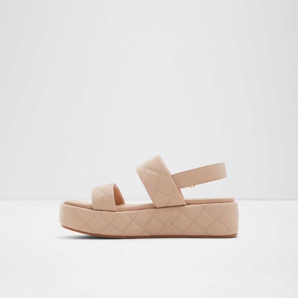 Beige Aldo Cossette Wedge Sandal - Flatform Sandals | 35YEANTMD