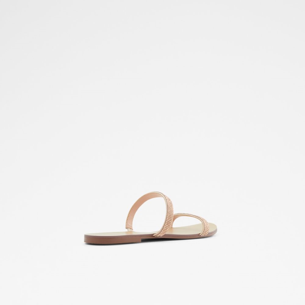 Beige Aldo Crelallan Flat Sandal Sandals | 04UMBNLAH