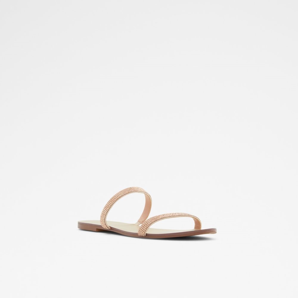 Beige Aldo Crelallan Flat Sandal Sandals | 04UMBNLAH