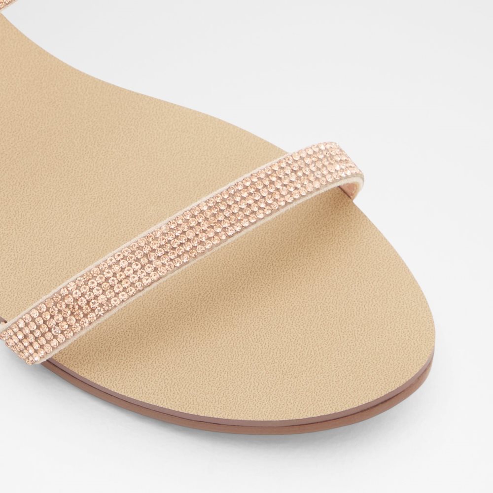 Beige Aldo Crelallan Flat Sandal Sandals | 04UMBNLAH