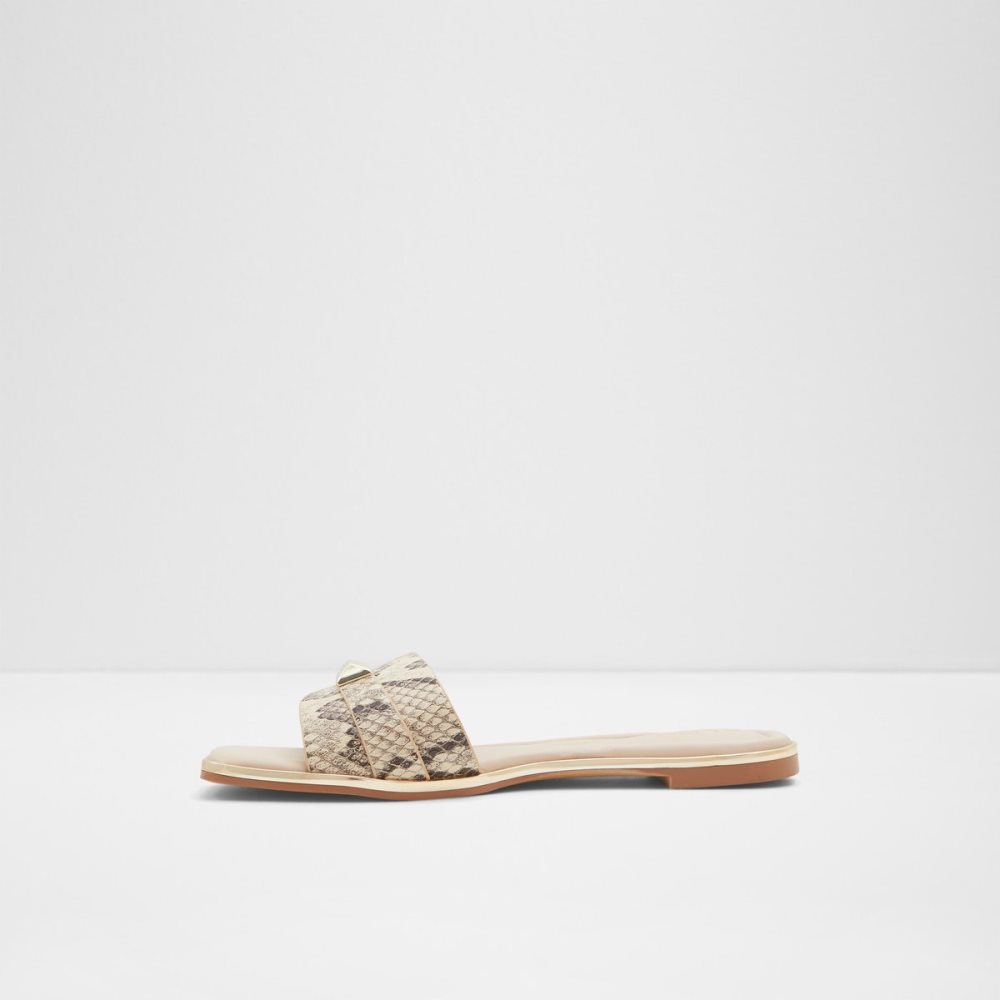 Beige Aldo Darine Slide Sandal Sandals | 10HBWMTSA