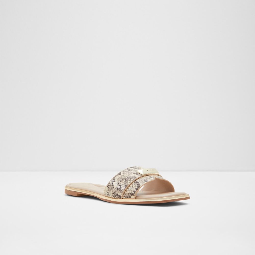 Beige Aldo Darine Slide Sandal Sandals | 10HBWMTSA