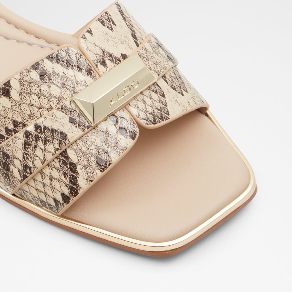 Beige Aldo Darine Slide Sandal Sandals | 10HBWMTSA