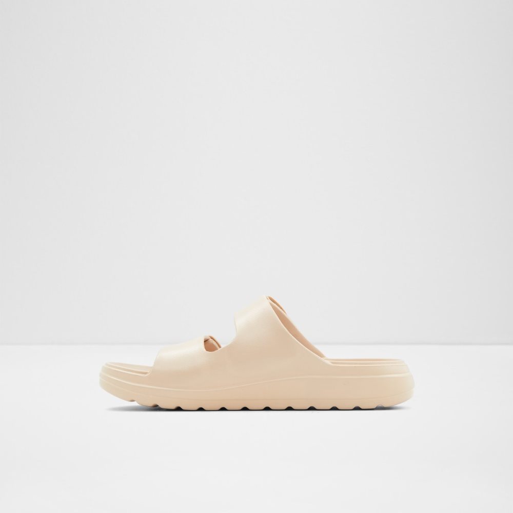 Beige Aldo Eteiven Slide Sandal Sandals | 75UEZNIHF