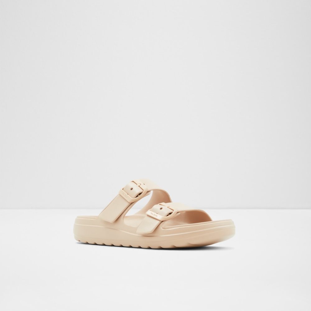 Beige Aldo Eteiven Slide Sandal Sandals | 75UEZNIHF