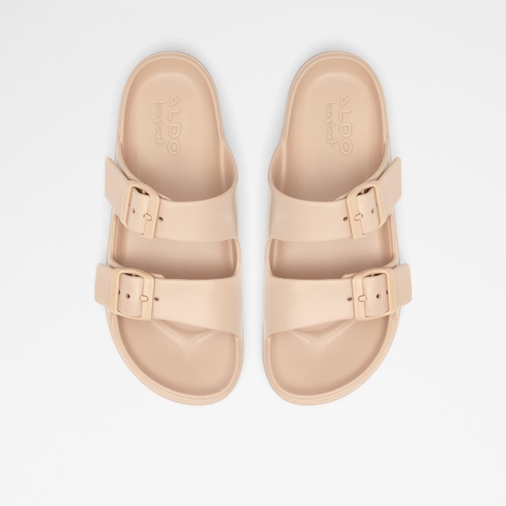 Beige Aldo Eteiven Slide Sandal Sandals | 75UEZNIHF