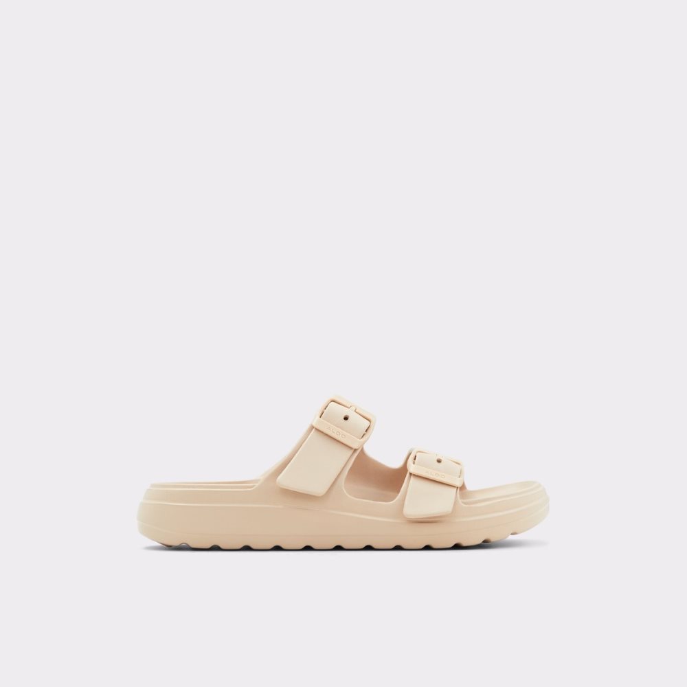 Beige Aldo Eteiven Slide Sandal Sandals | 75UEZNIHF