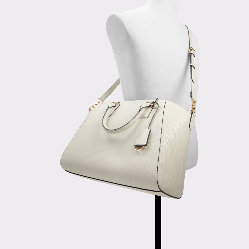 Beige Aldo Halaberiell Satchel Tote Bags | 72BVWNMEZ