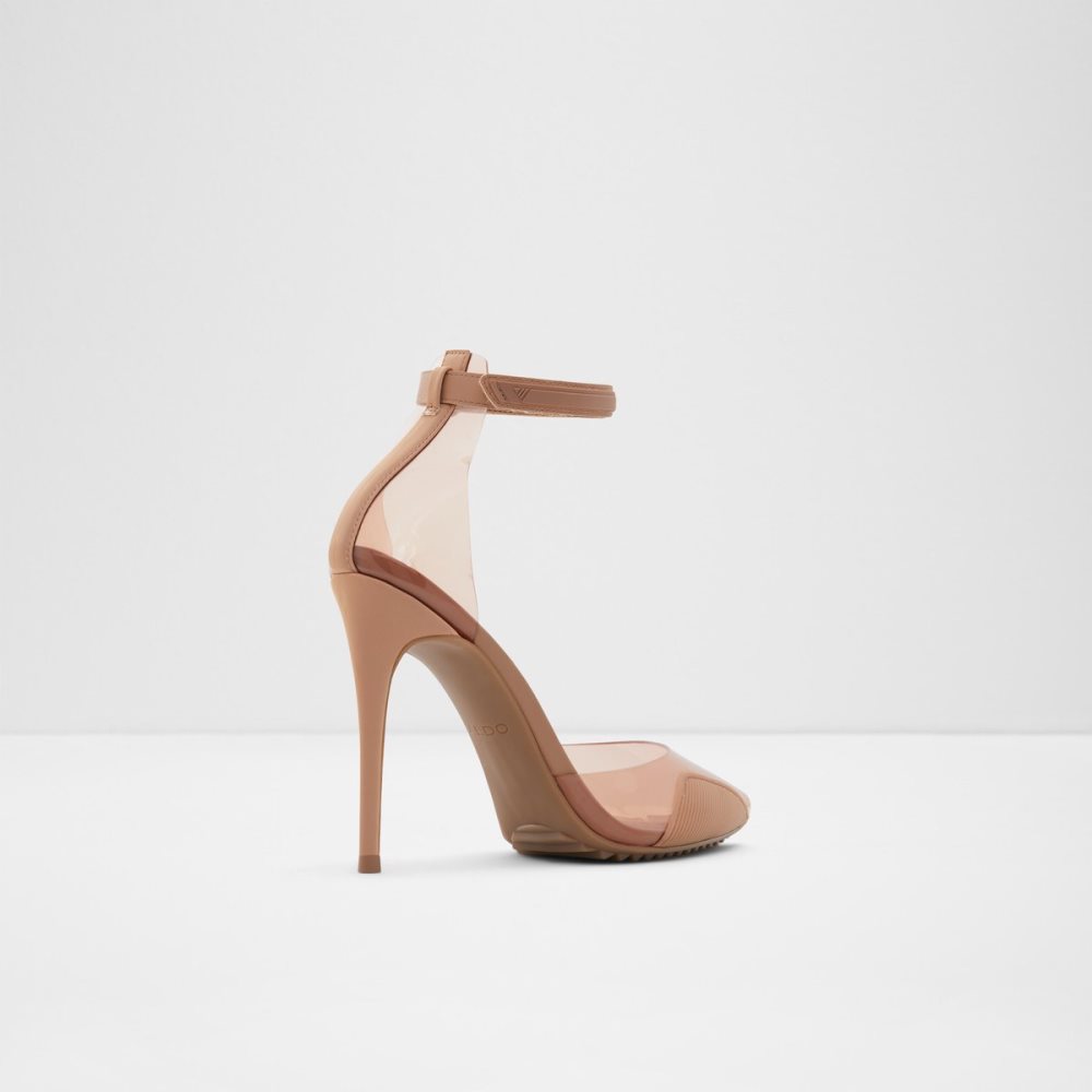 Beige Aldo Invisi High Heels | 28LDNKWSG