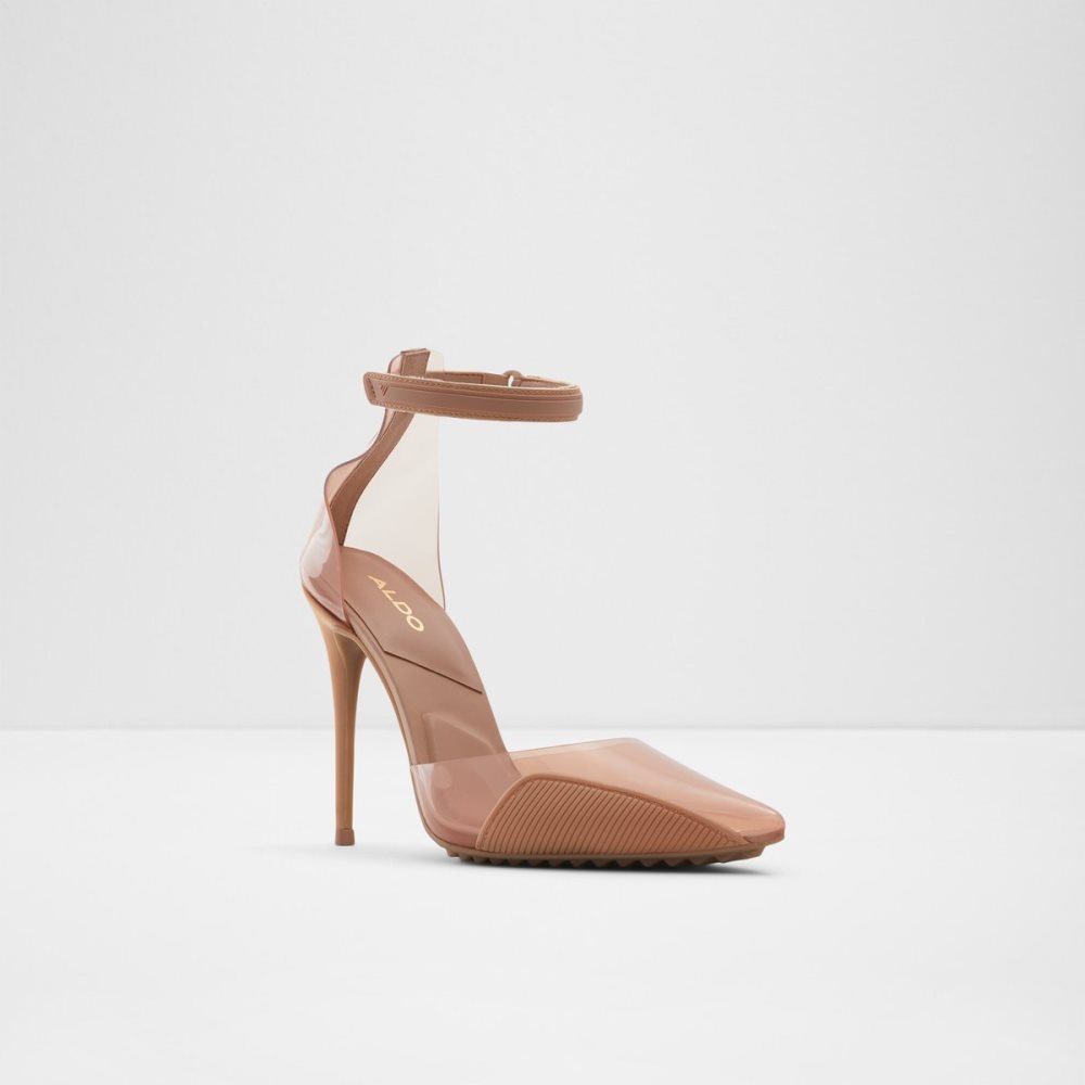 Beige Aldo Invisi High Heels | 28LDNKWSG