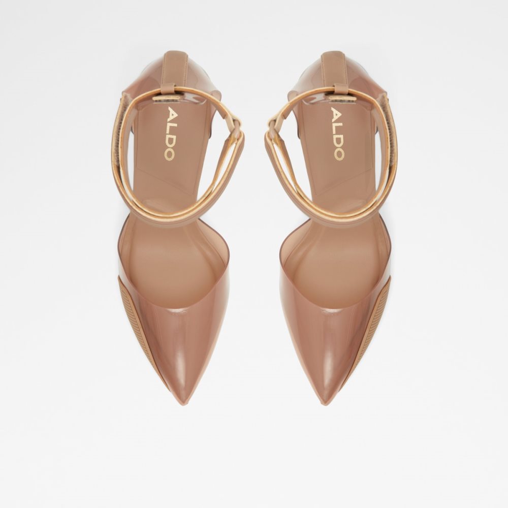 Beige Aldo Invisi High Heels | 28LDNKWSG