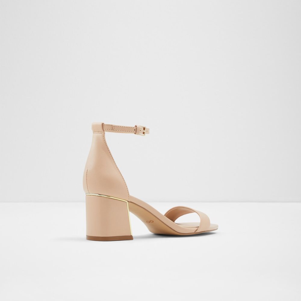 Beige Aldo Kedeaviel Heeled Sandal Heels | 10IDYXPCO