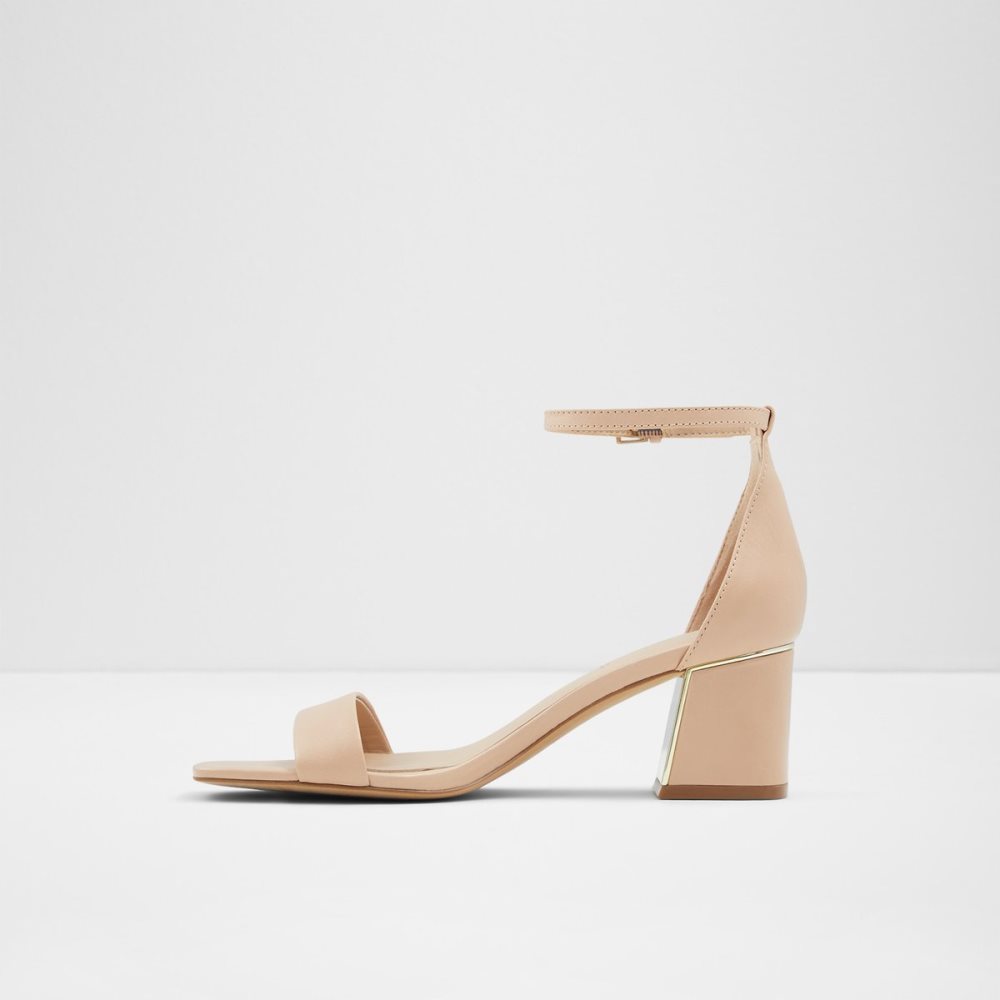 Beige Aldo Kedeaviel Heeled Sandal Heels | 10IDYXPCO