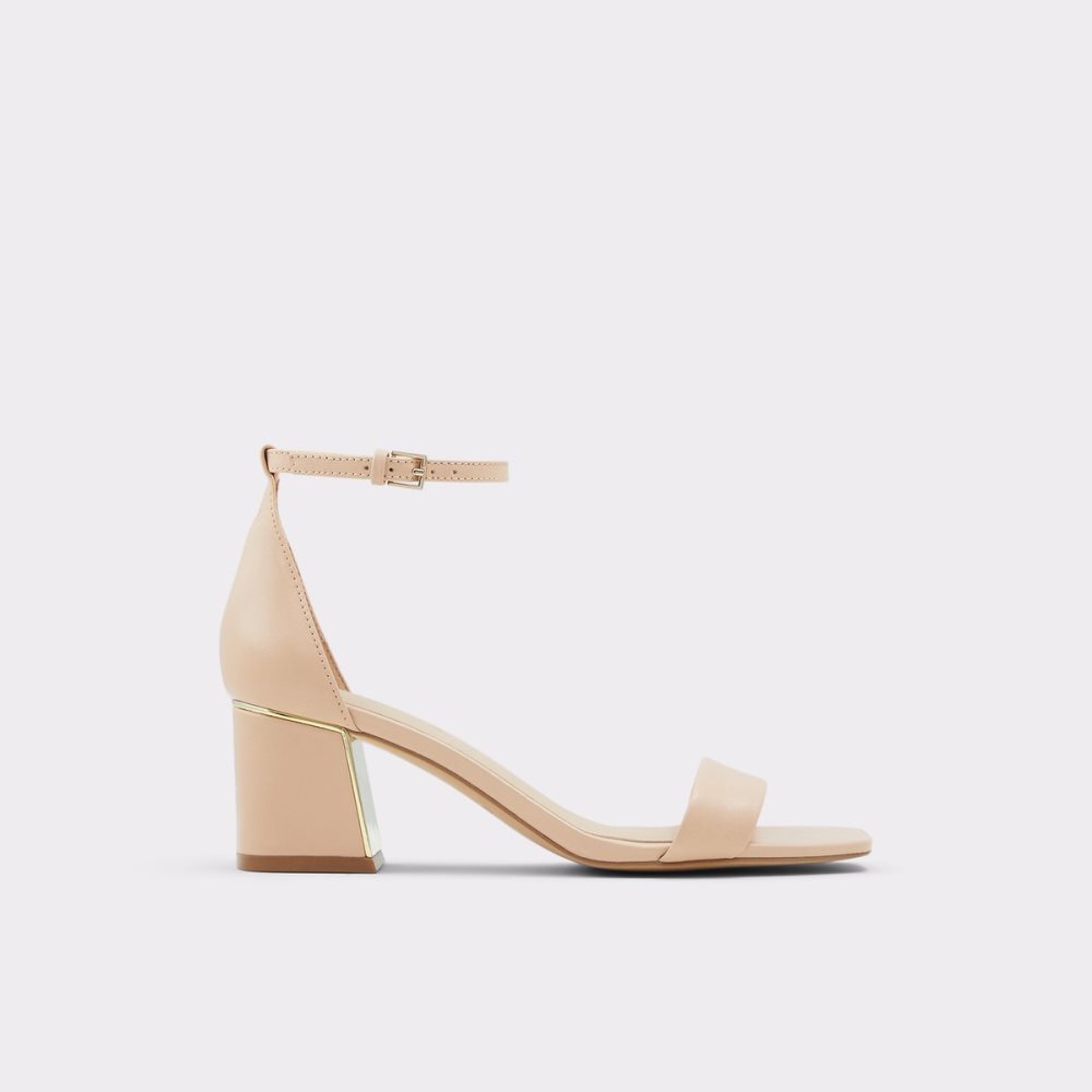 Beige Aldo Kedeaviel Heeled Sandal Heels | 10IDYXPCO