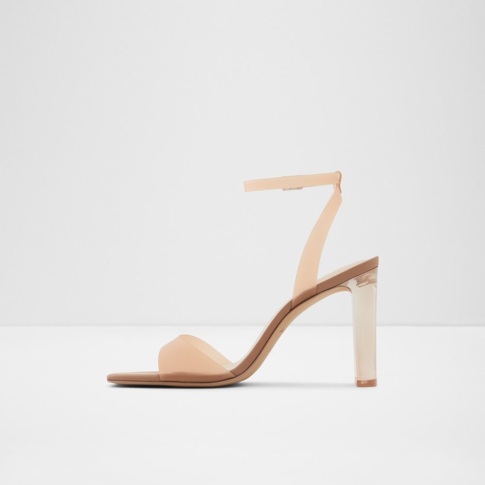 Beige Aldo Miracia Heeled Sandal Sandals | 81QMYWKUT