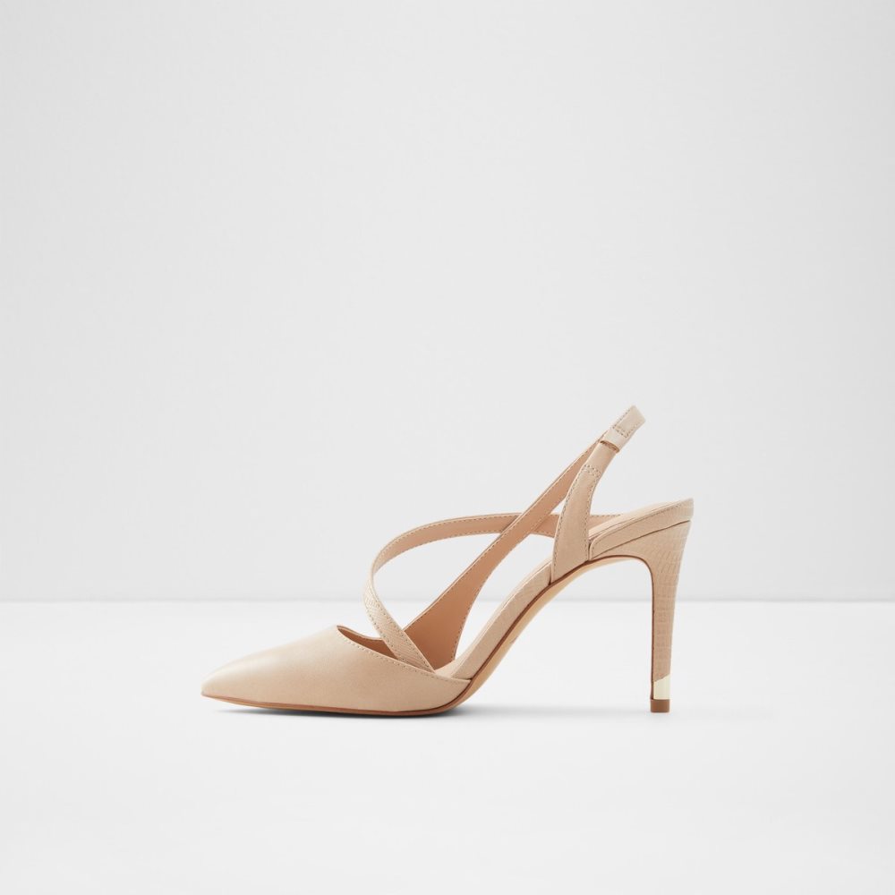 Beige Aldo Noideaa Sling Back High - Stiletto Heels | 70JRYIGCB