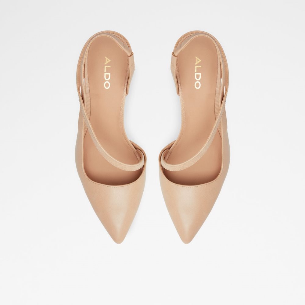 Beige Aldo Noideaa Sling Back High - Stiletto Heels | 70JRYIGCB