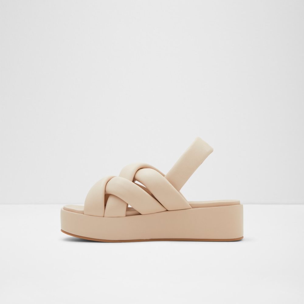 Beige Aldo Phoebie Sling Back Sandal - Sandals | 98GLPFTUI