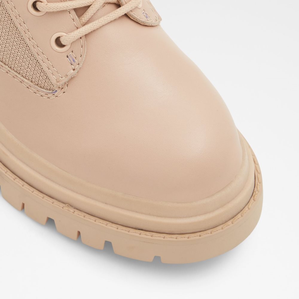 Beige Aldo Reflow - Lug Sole Combat Boots | 35OSNRHEQ