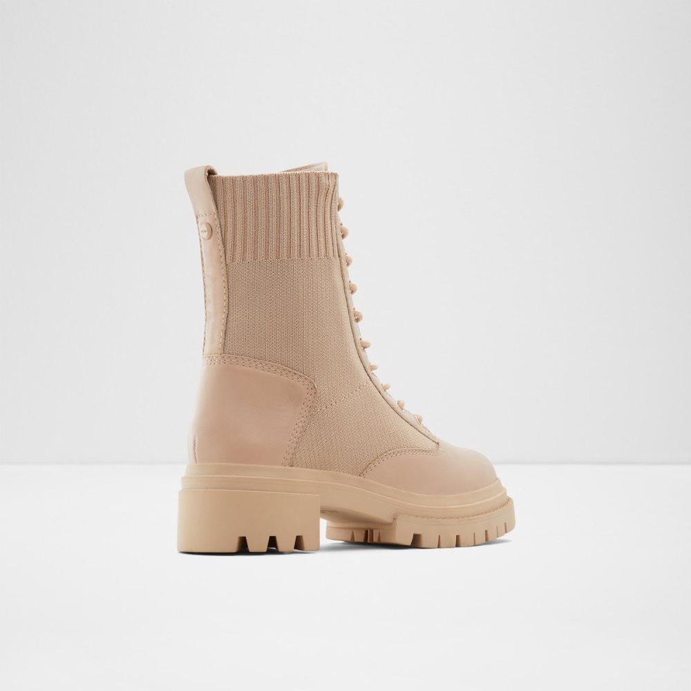 Beige Aldo Reflow-w - Lug Sole Combat Boots | 16GHFSNDI