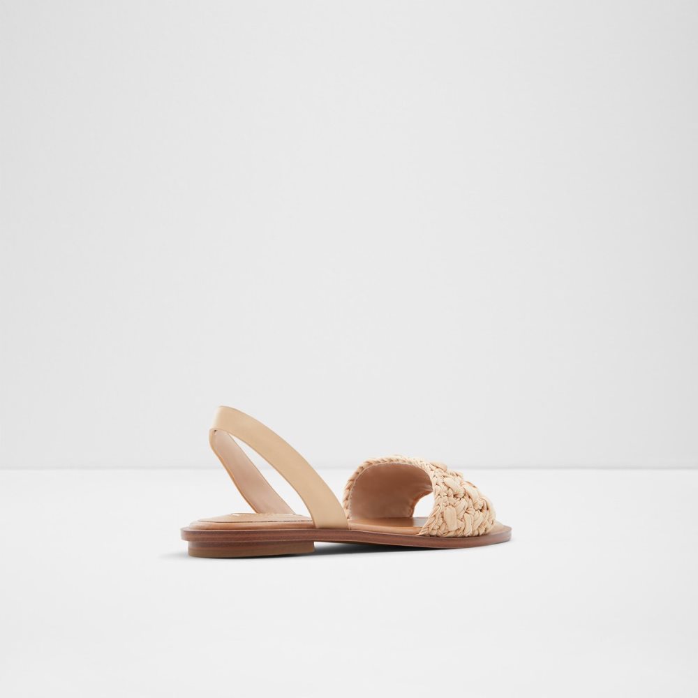 Beige Aldo Solena Sling Back Flat Sandal Sandals | 79WQXUICN