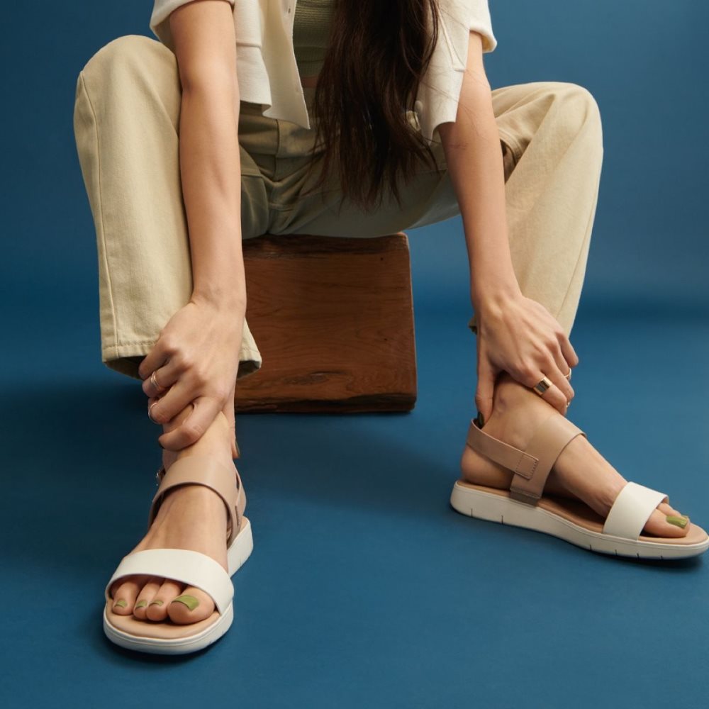 Beige Aldo Woema Flat Sandal Sandals | 73VXFZGJA