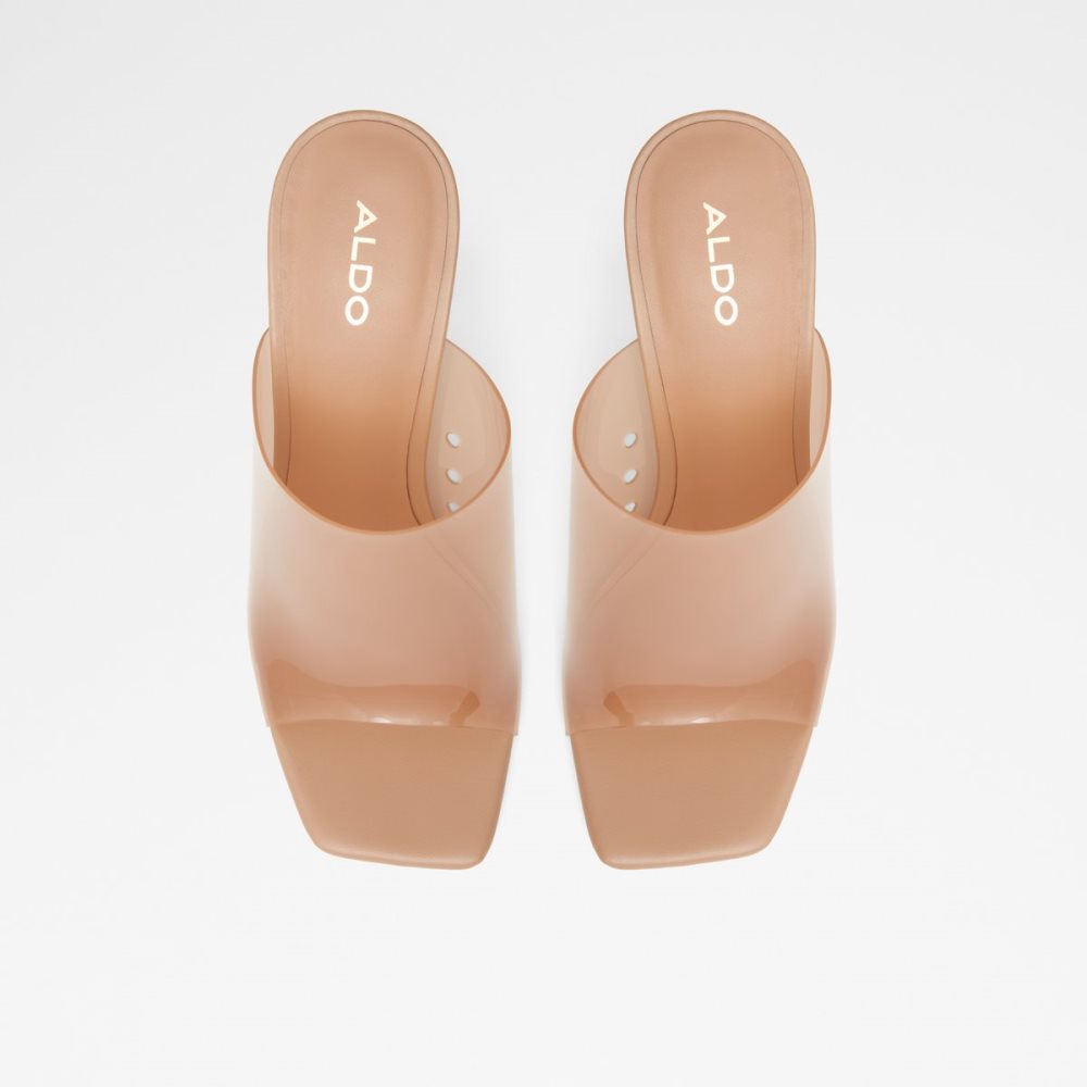 Beige Aldo Ybendaviel High Sandal Sandals | 85NDVGYIX