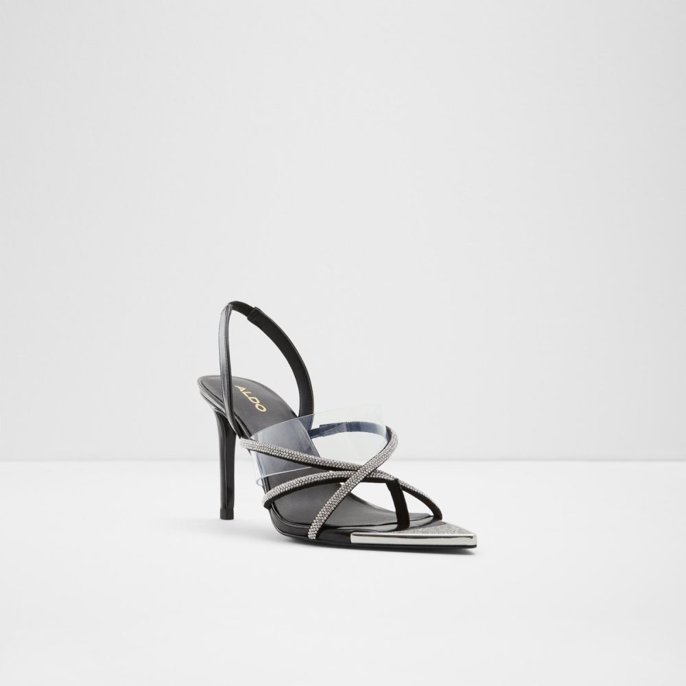 Black Aldo Aabelle Strappy High Sandal - Stiletto Sandals | 60FZVNEJM