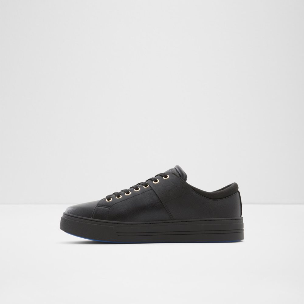 Black Aldo Agassi Low Top Sneakers | 31HOYJFLS