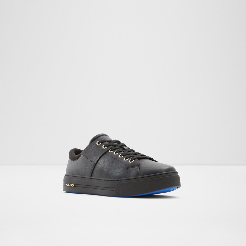 Black Aldo Agassi Low Top Sneakers | 31HOYJFLS