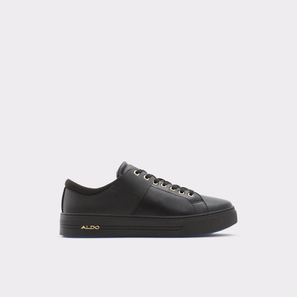 Black Aldo Agassi Low Top Sneakers | 31HOYJFLS