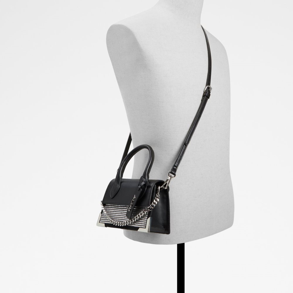 Black Aldo Ailalla Top Handle Clutch Bag | 20HXSWJOP