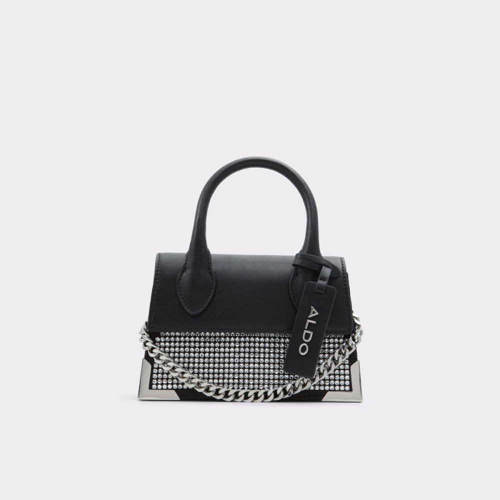 Black Aldo Ailalla Top Handle Clutch Bag | 20HXSWJOP