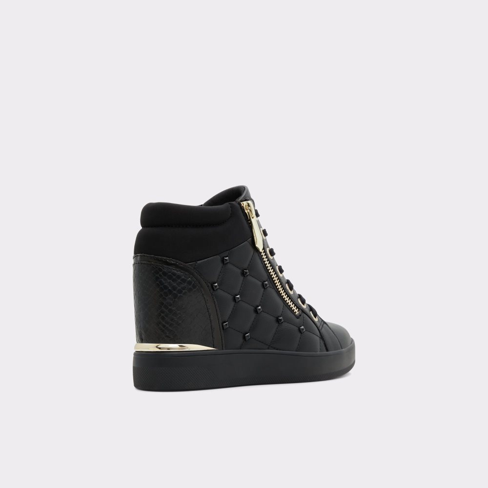 Black Aldo Ailannah High Top - Wedge Sneakers | 96NQBXHGW