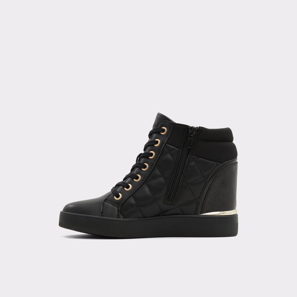 Black Aldo Ailannah High Top - Wedge Sneakers | 96NQBXHGW