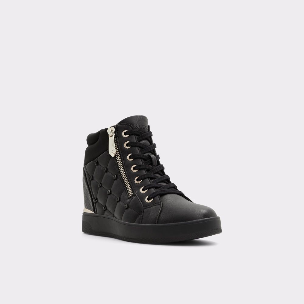 Black Aldo Ailannah High Top - Wedge Sneakers | 96NQBXHGW