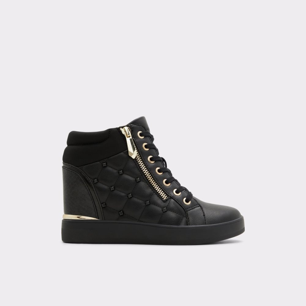 Black Aldo Ailannah High Top - Wedge Sneakers | 96NQBXHGW