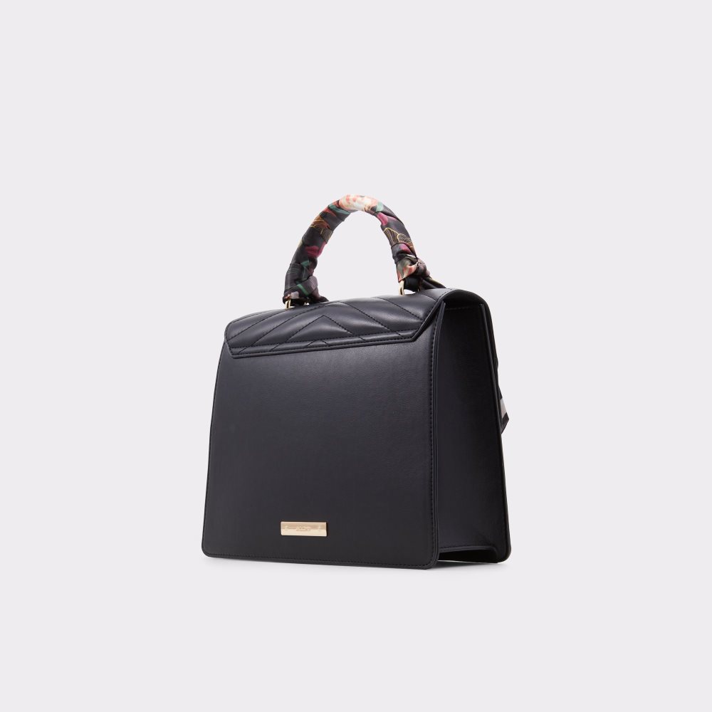 Black Aldo Airyy Top Handle Handbag | 19FEMSJNB