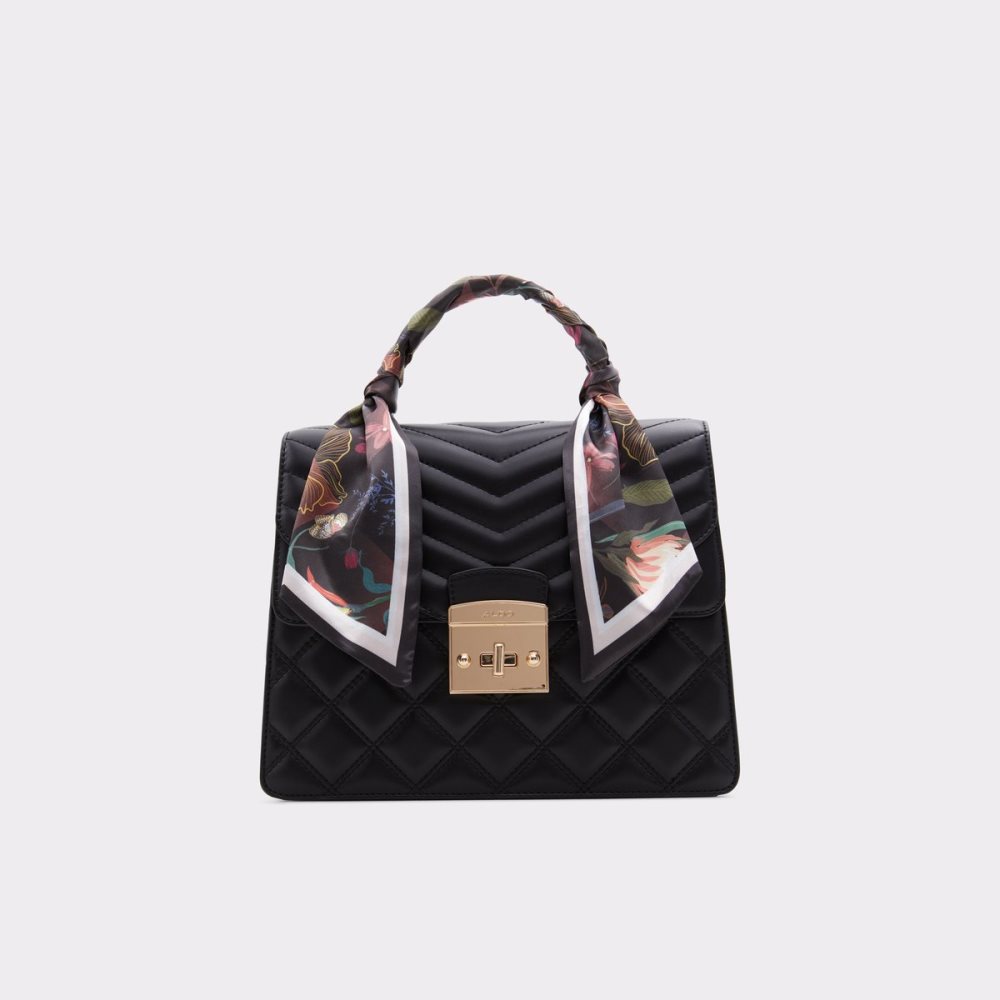 Black Aldo Airyy Top Handle Handbag | 19FEMSJNB