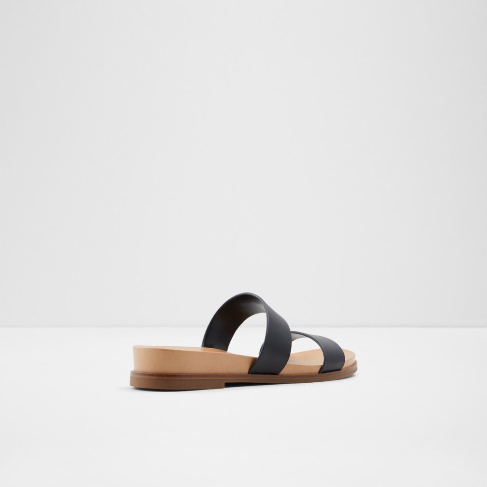 Black Aldo Aliawen Slide Sandal Sandals | 67KTBAQIZ