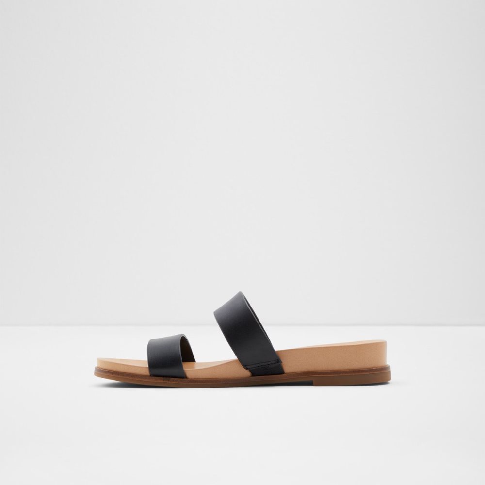 Black Aldo Aliawen Slide Sandal Sandals | 67KTBAQIZ