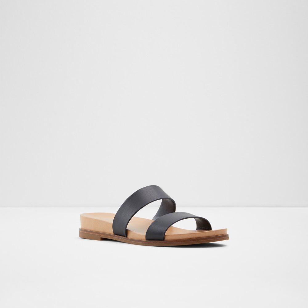 Black Aldo Aliawen Slide Sandal Sandals | 67KTBAQIZ